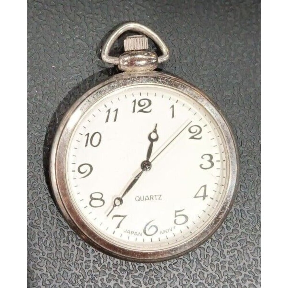 Military Style MOVT WHT Japan Pocket Watch
